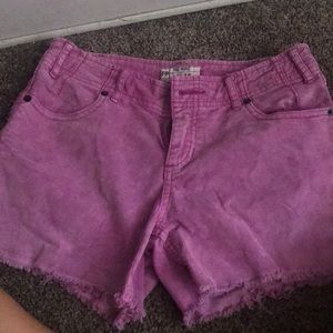 Free people light purple shorts